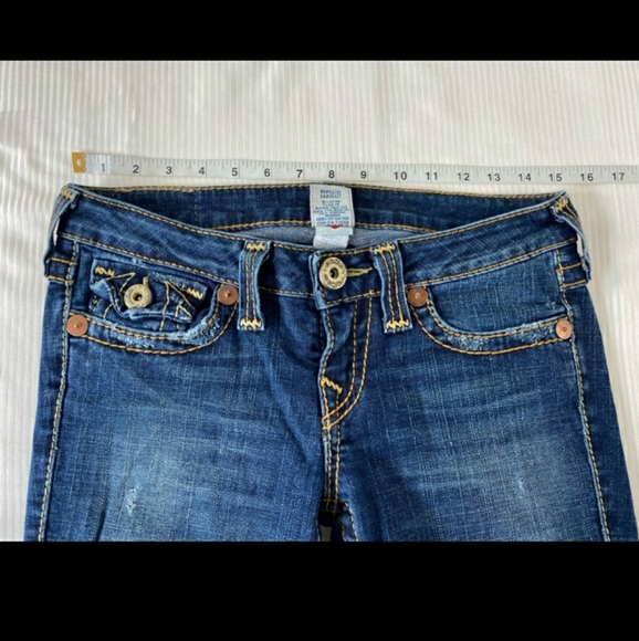 True Religion Joey Flare Low Rise Stretch Jeans - Picture 2 of 3